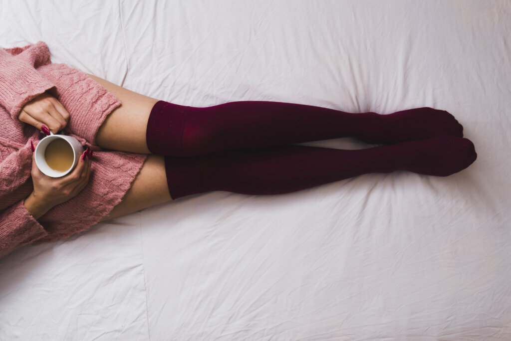 Premium thigh-high sock manufacturing