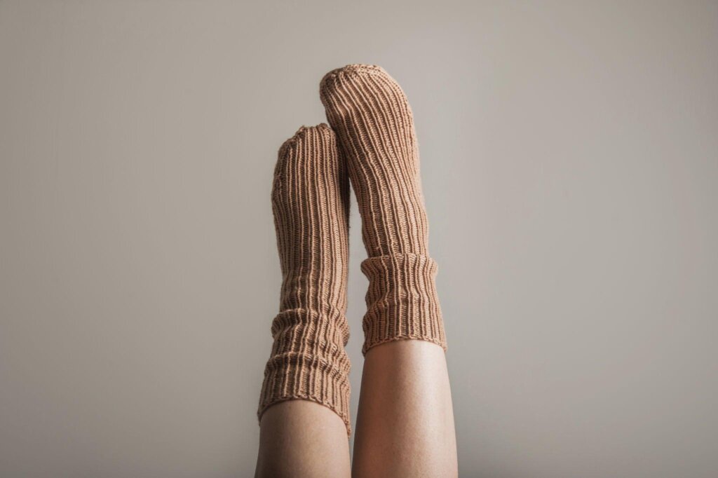 Extreme cold weather sock construction