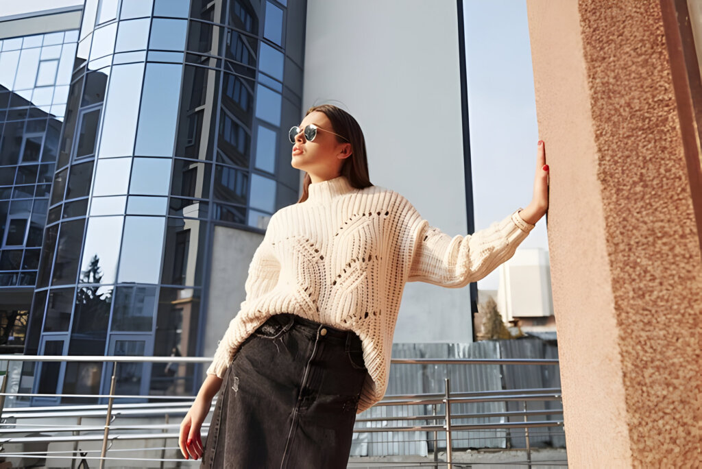 Open-knit net cardigan for breathable layering