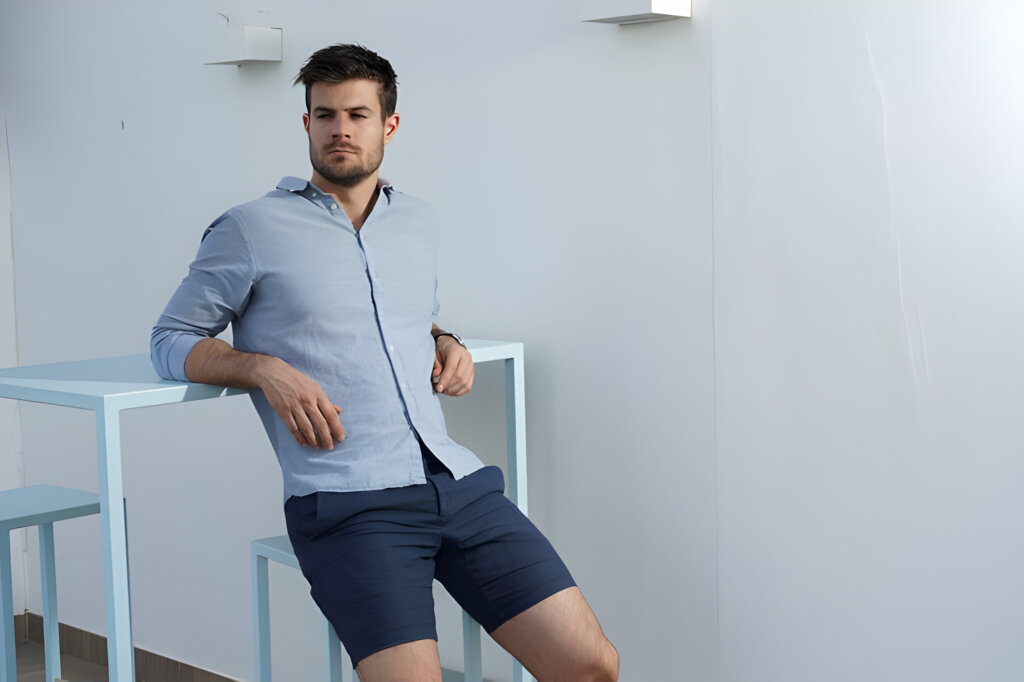 Tailored chino shorts for smart-casual wear