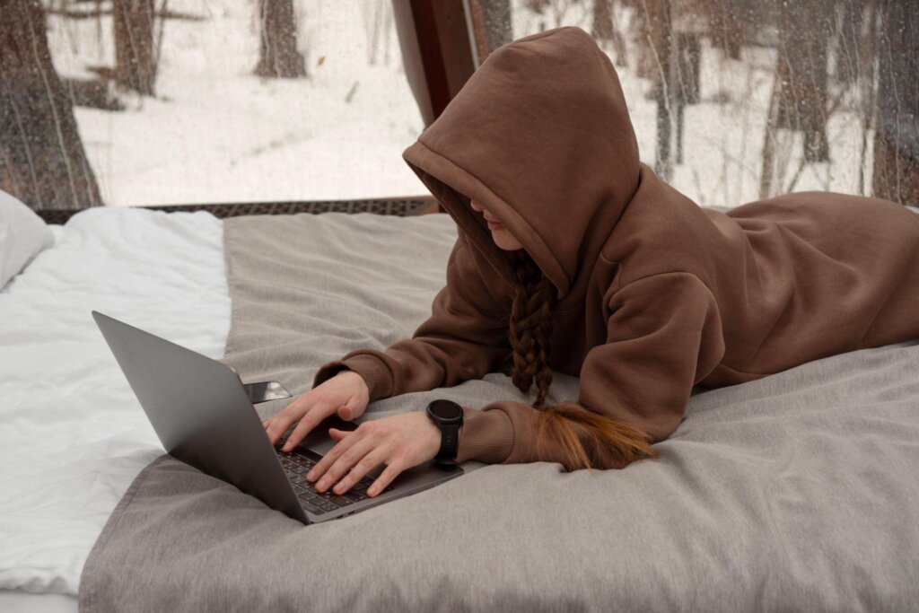 Sherpa-lined thermal hoodie