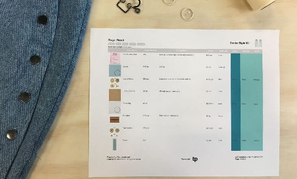 Industrial bill of materials structure