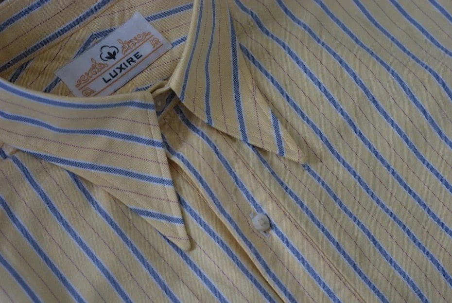 Close-up of a Spearpoint Collar on a men's shirt