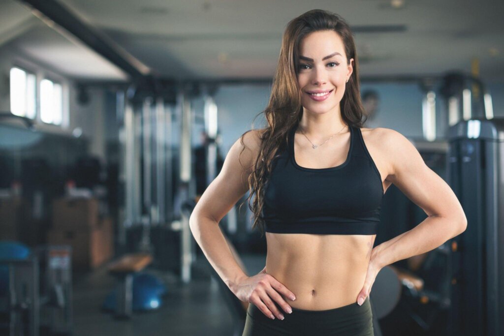Bra-inspired tank top with supportive structure