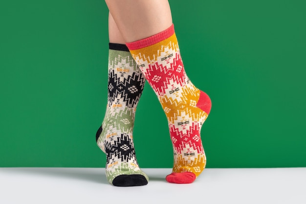 Sock printing and embroidery techniques