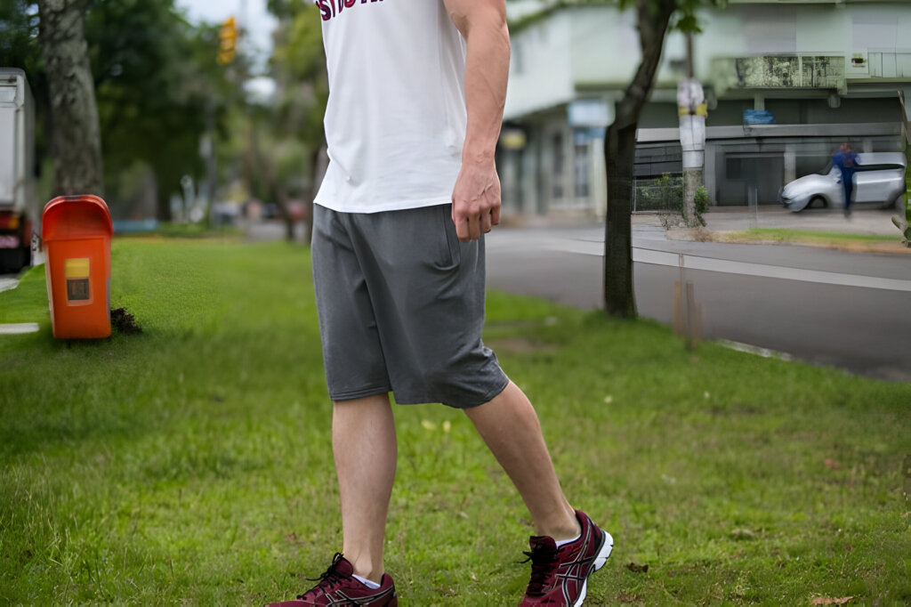 Technical walking shorts for outdoor activities
