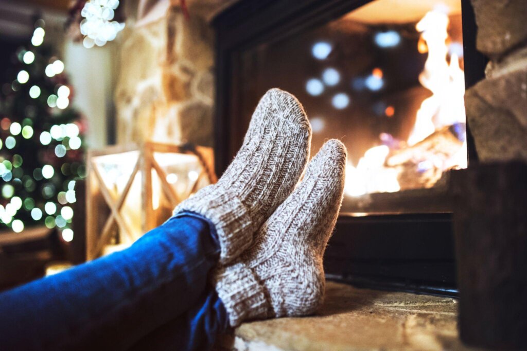 Extreme cold weather sock production