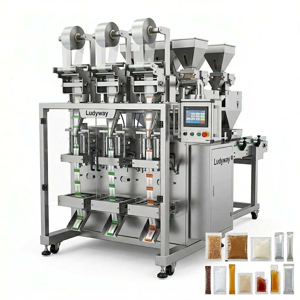 Adhesive Packaging Machine for Granules Powders and Liquids in Multi Lane Sachet Systems_m_0347a6f3
