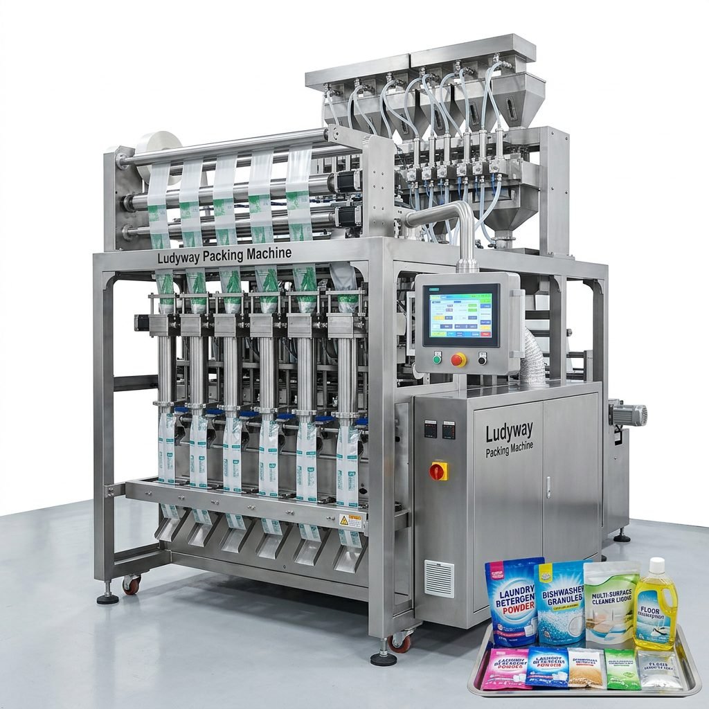 Advanced Multi Lane Cleaning Product Packaging Machine for Granule Powder Liquid