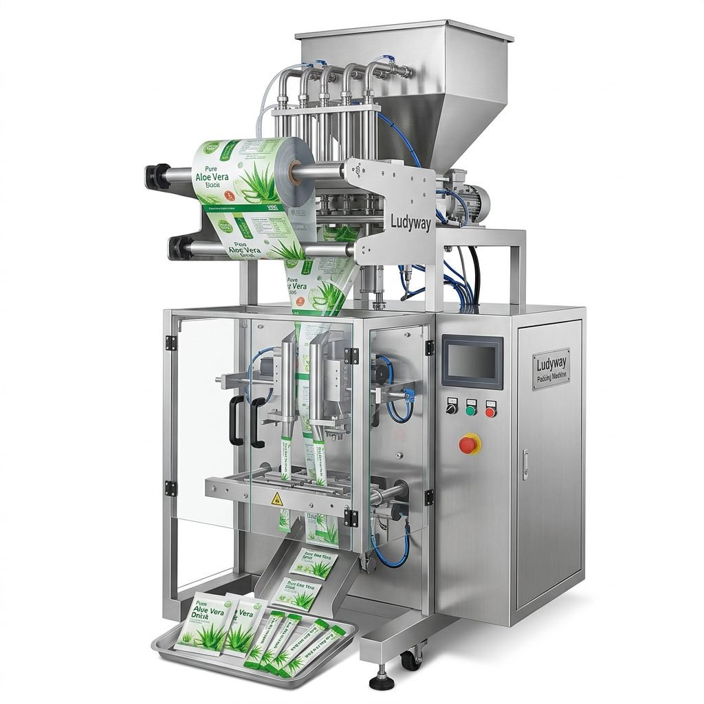 Aloe Vera Drink Liquid Packaging Machine for Sachets and Stick Packs