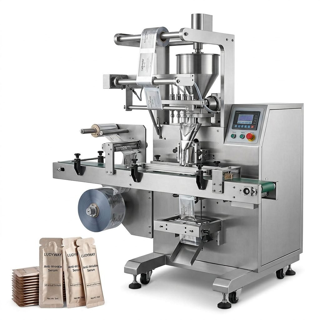 Anti Wrinkle Serum Filling and Sealing Machine for Sachet Packaging