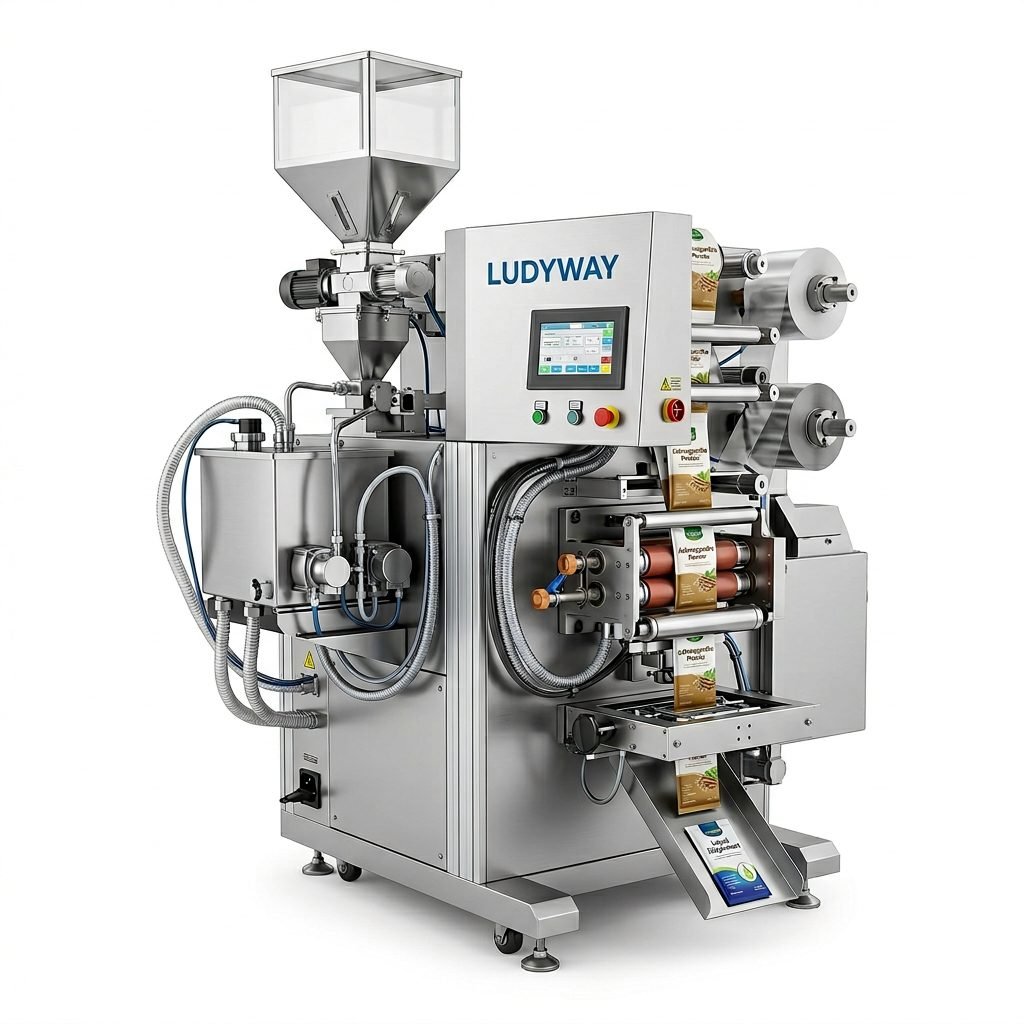 Ashwagandha Powder Sachet Packaging Machine for Granule Liquid Filling