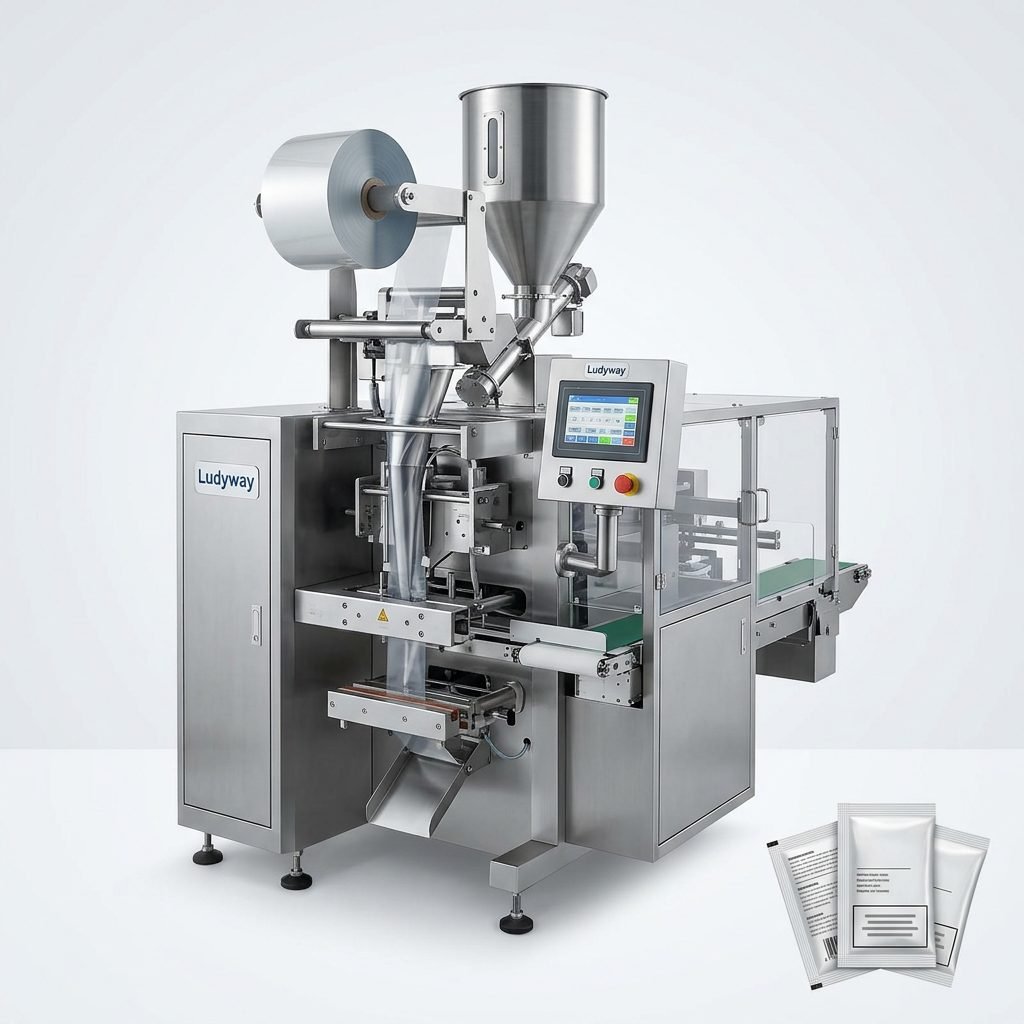 Automated Nicotine Powder Filling Sealing Machine for Sachet Packaging