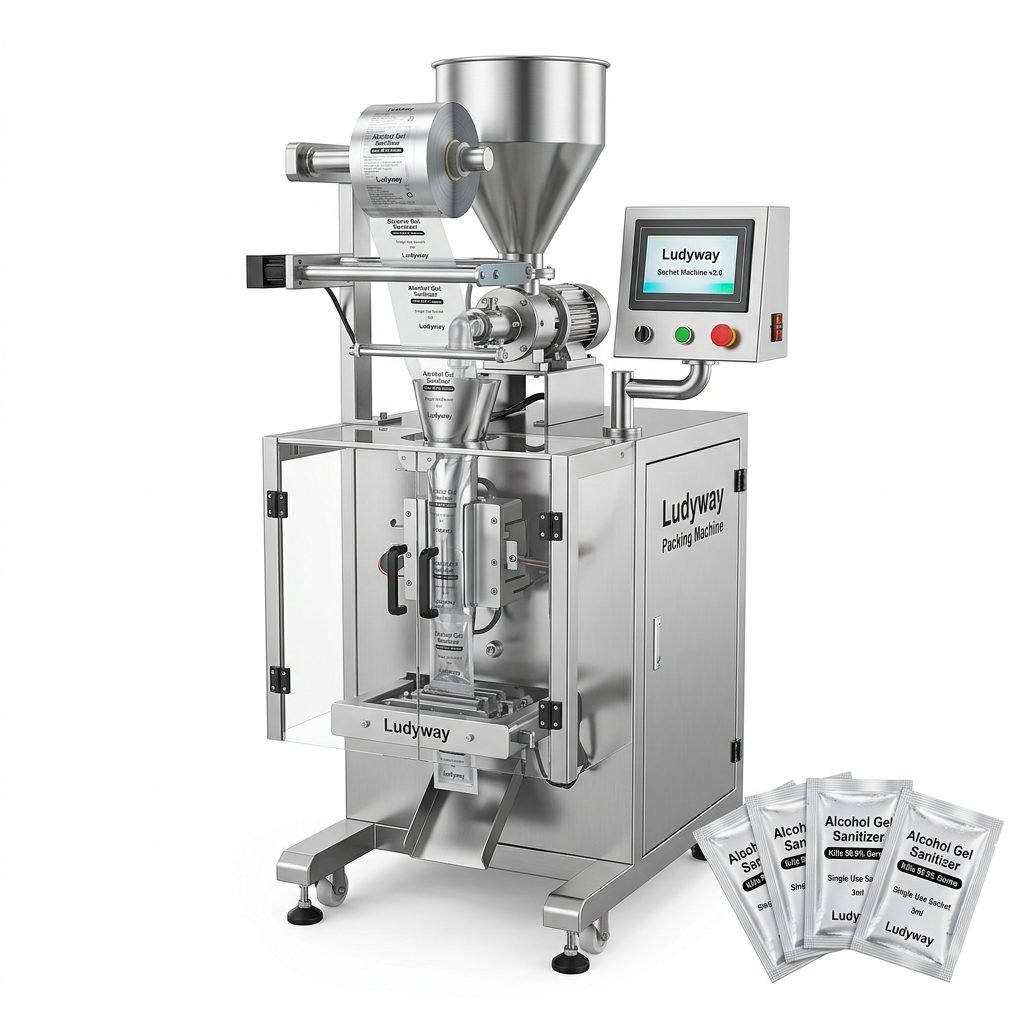 Automatic Alcohol Gel Sachet Packaging Machine for Sanitizer Production Line