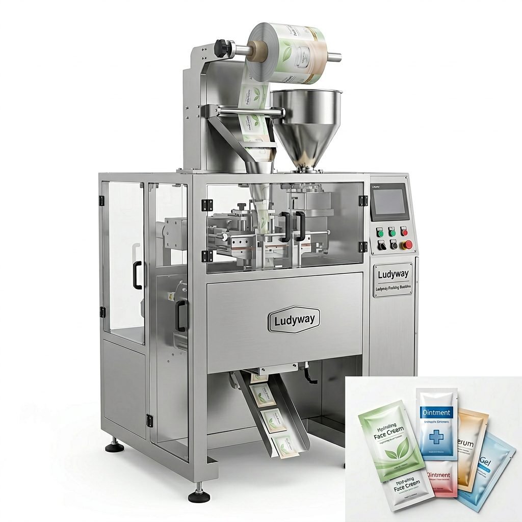 Automatic Cream Sachet Packaging Machine for Cosmetics & Pharmaceuticals