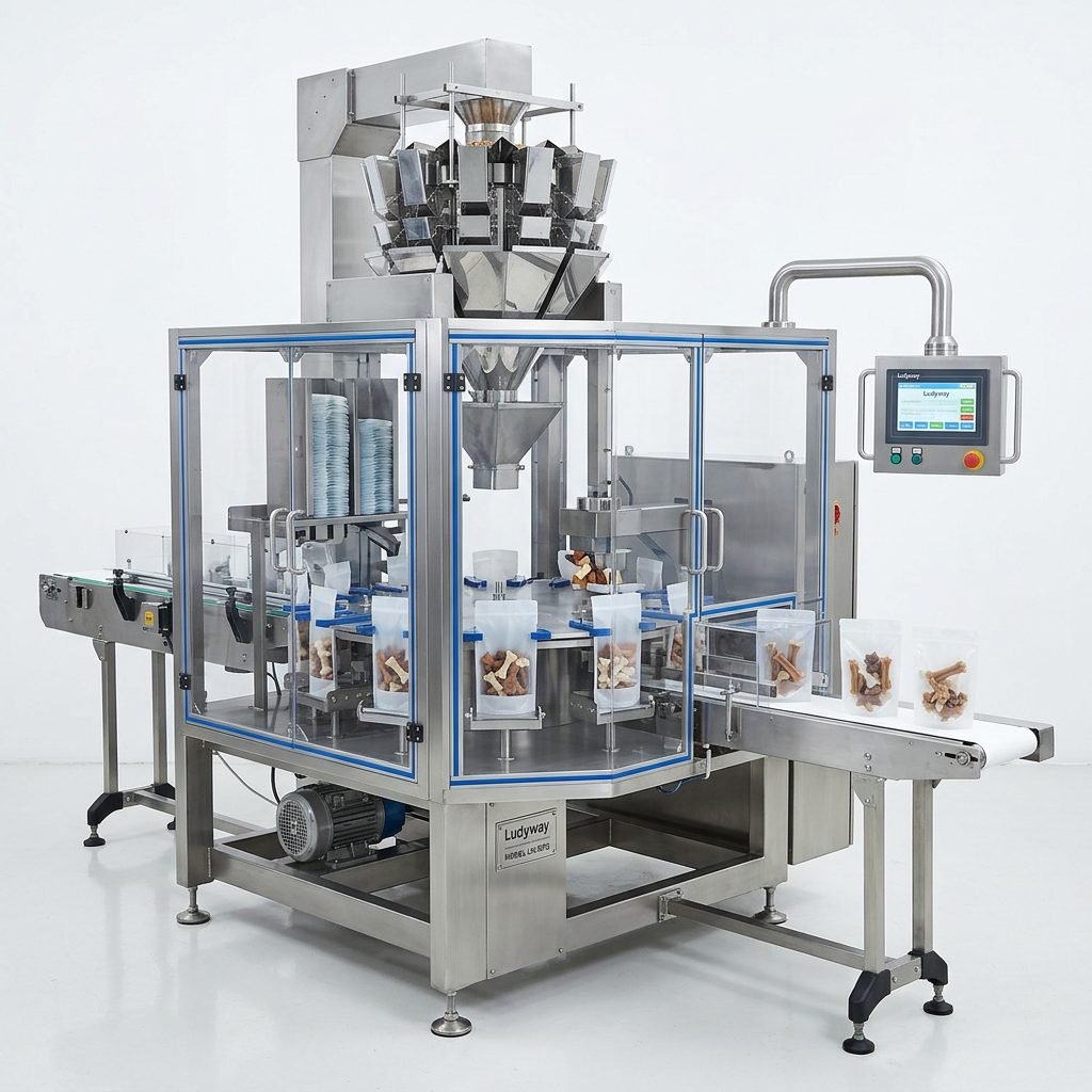 Automatic Dental Treat Packaging Equipment for Pet Snacks