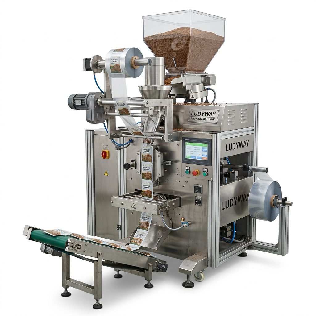 Automatic Granule Sachet Packing Machine for Fish Food Production Line