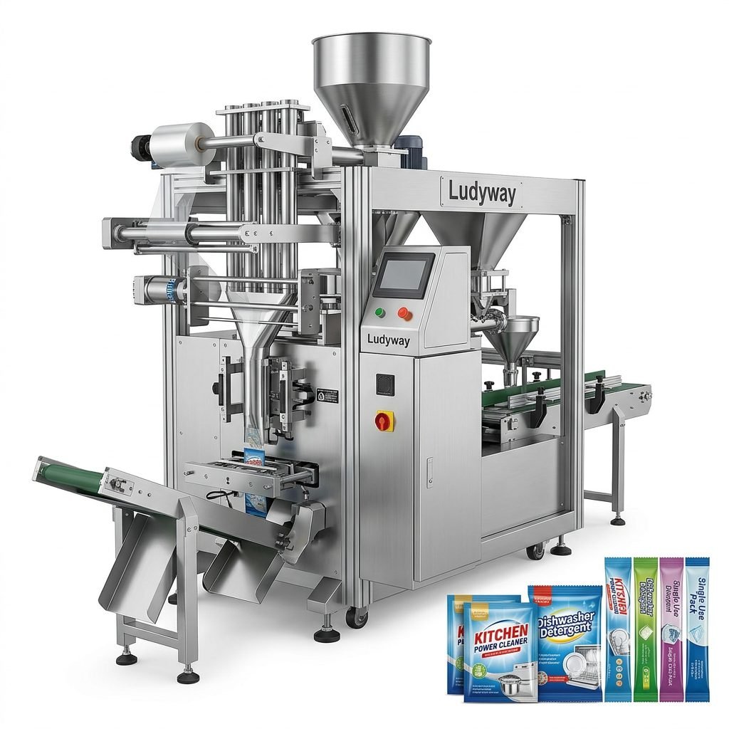 Automatic Kitchen Cleaner Packaging System for Sachet and Stick Pack Filling