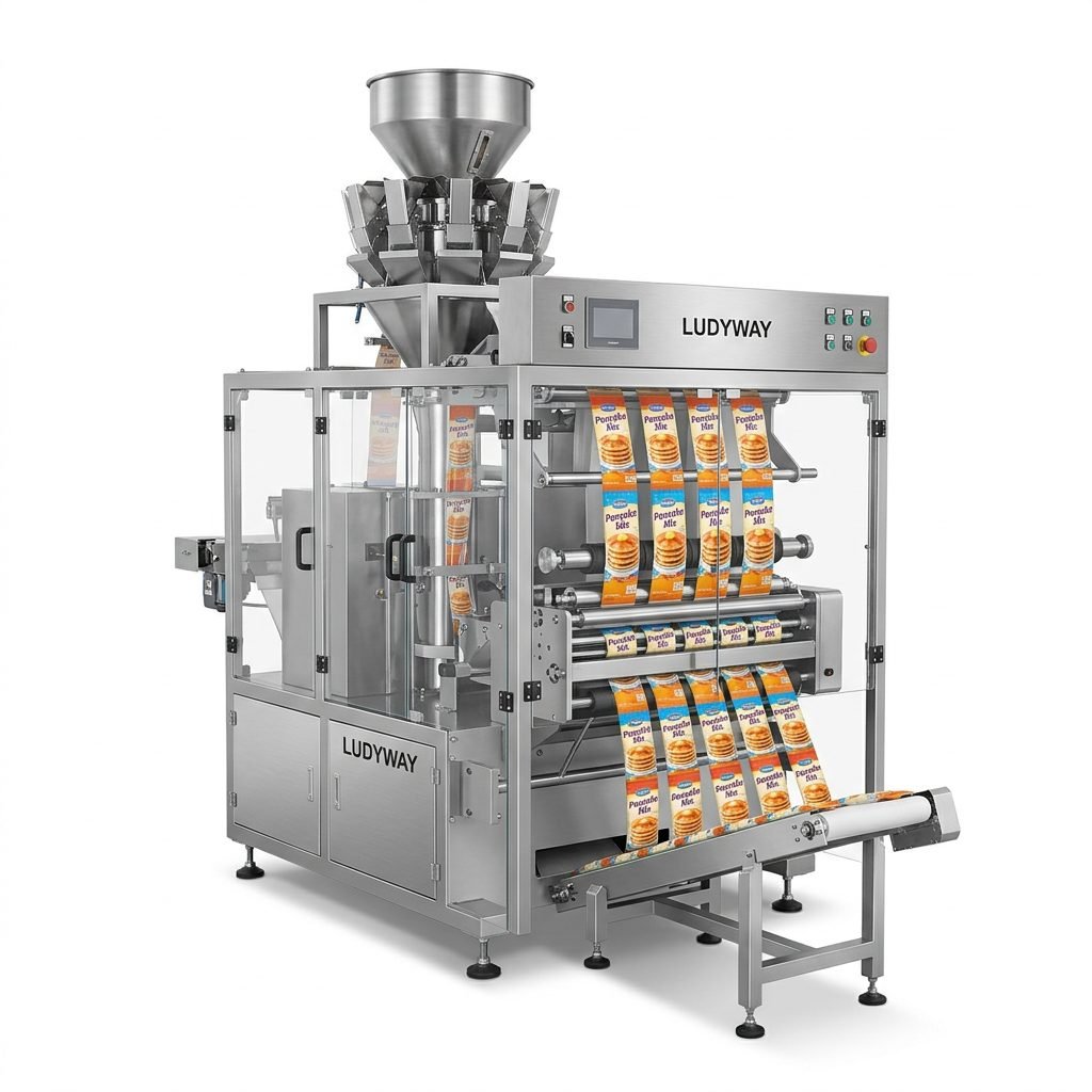 Automatic Pancake Mix Packaging Equipment for Multi Lane Stick Pack Production