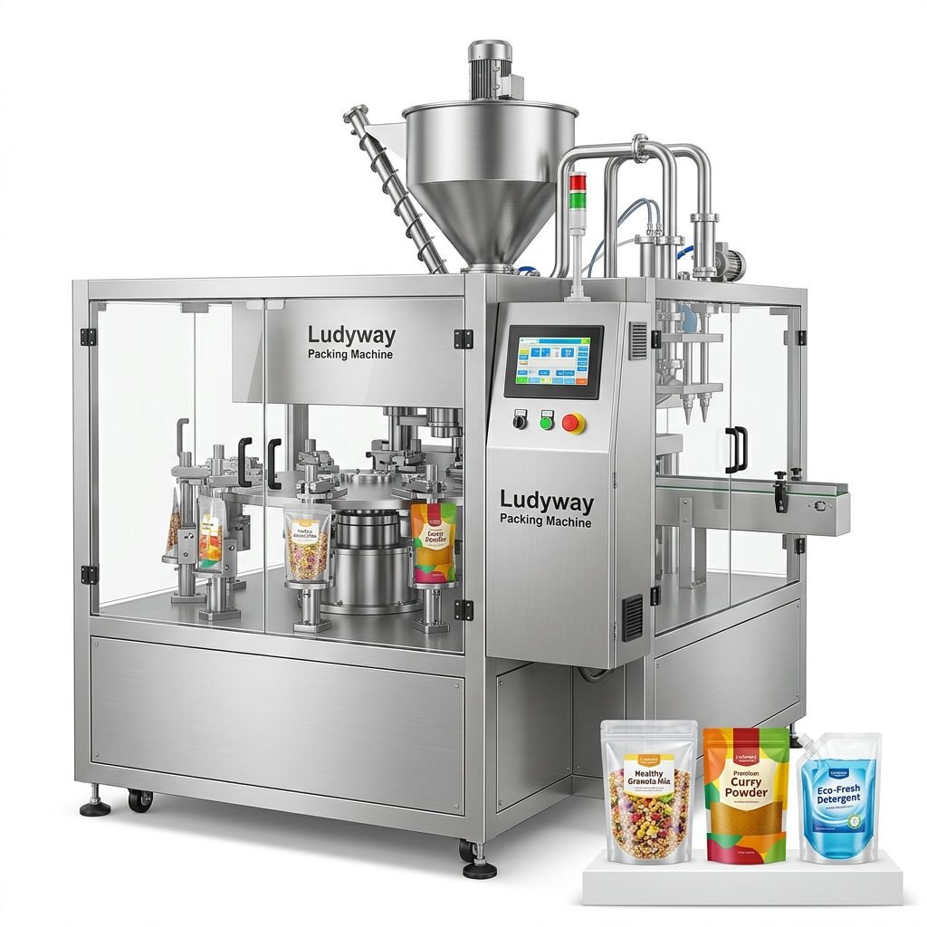 Automatic Pouch Filler for Granules Powder and Liquid Packaging