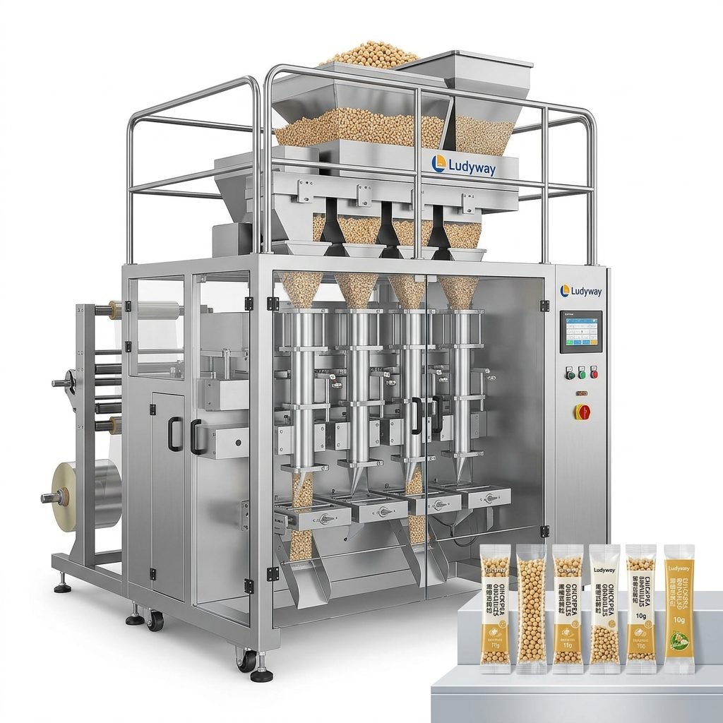 Chickpea Granule Packaging Machine for Food Industry Multi Lane Stick Pack System