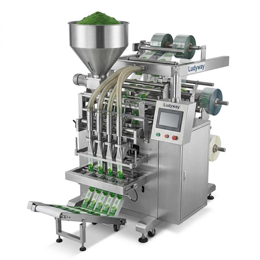 Chlorella Powder Multi Lane Sachet Stick Pack Packaging Machine