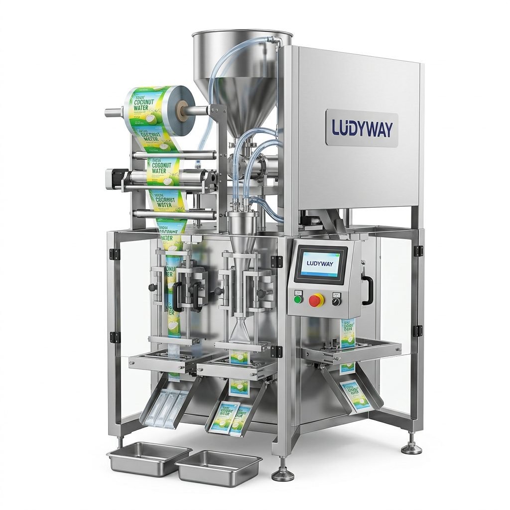Coconut Water Automatic Liquid Filling Machine for Sachet and Stick Pack Packaging