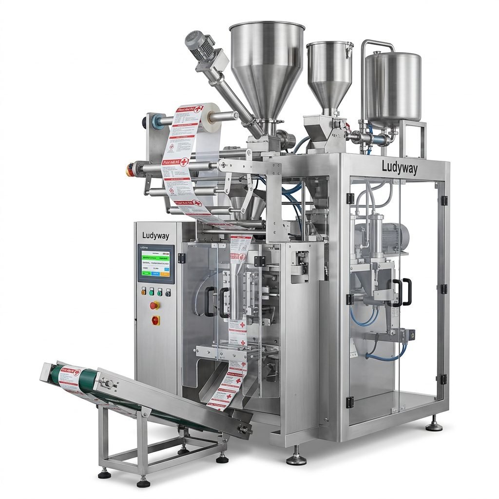 First Aid Product Packaging Machine for Granules Powder Liquid
