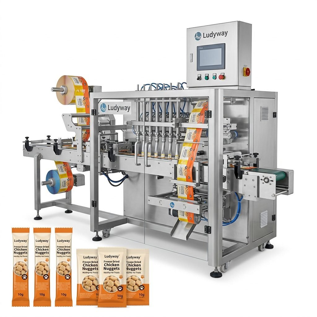 Freeze Dried Chicken Multi Lane Stick Pack Sachet Packaging Equipment