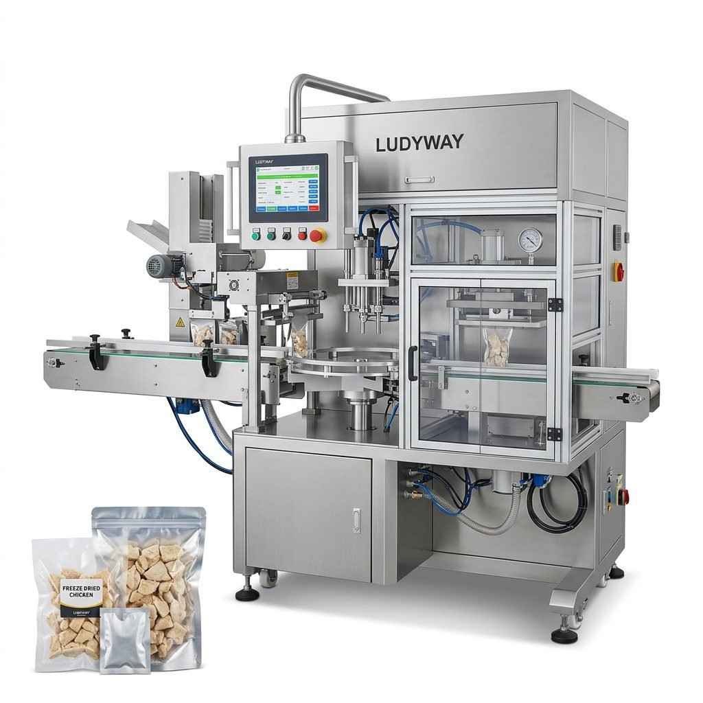 Freeze Dried Chicken Vacuum Packaging Machine for Pouches Sachets