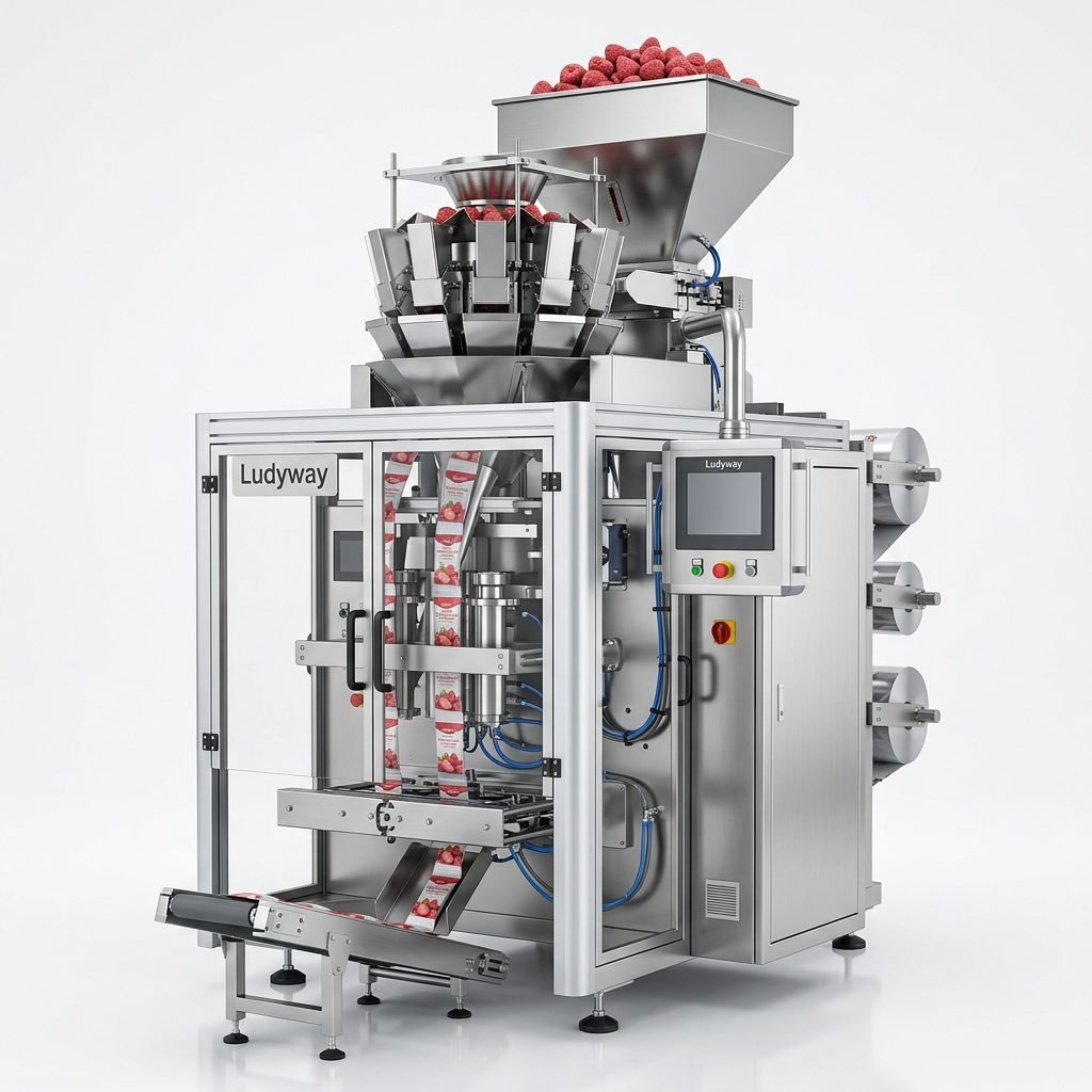 Freeze Dried Strawberry Automatic Multi Lane Sachet Packaging Machine
