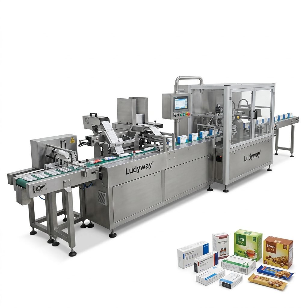 High Speed Automatic Cartoning Lines for Pharmaceutical Food Packaging
