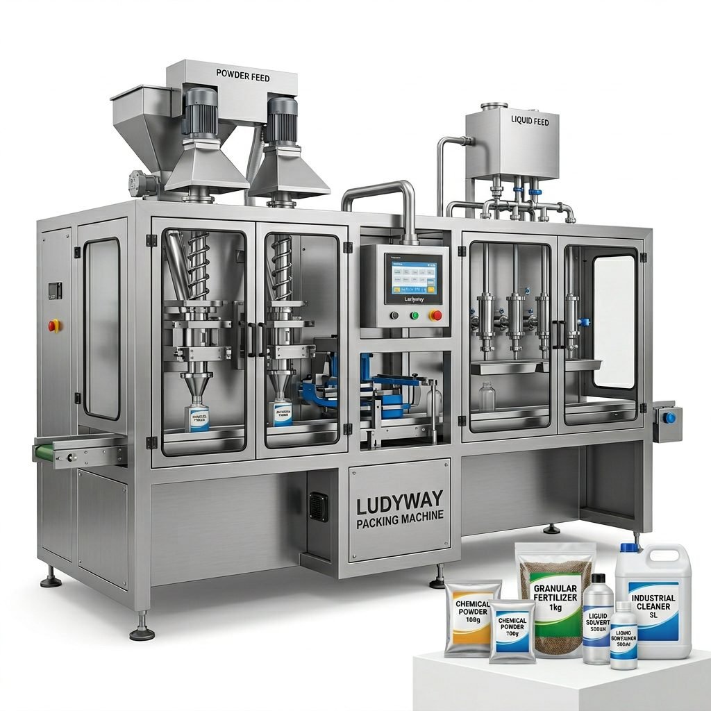 Industrial Chemical Multi-Lane Packaging Machine