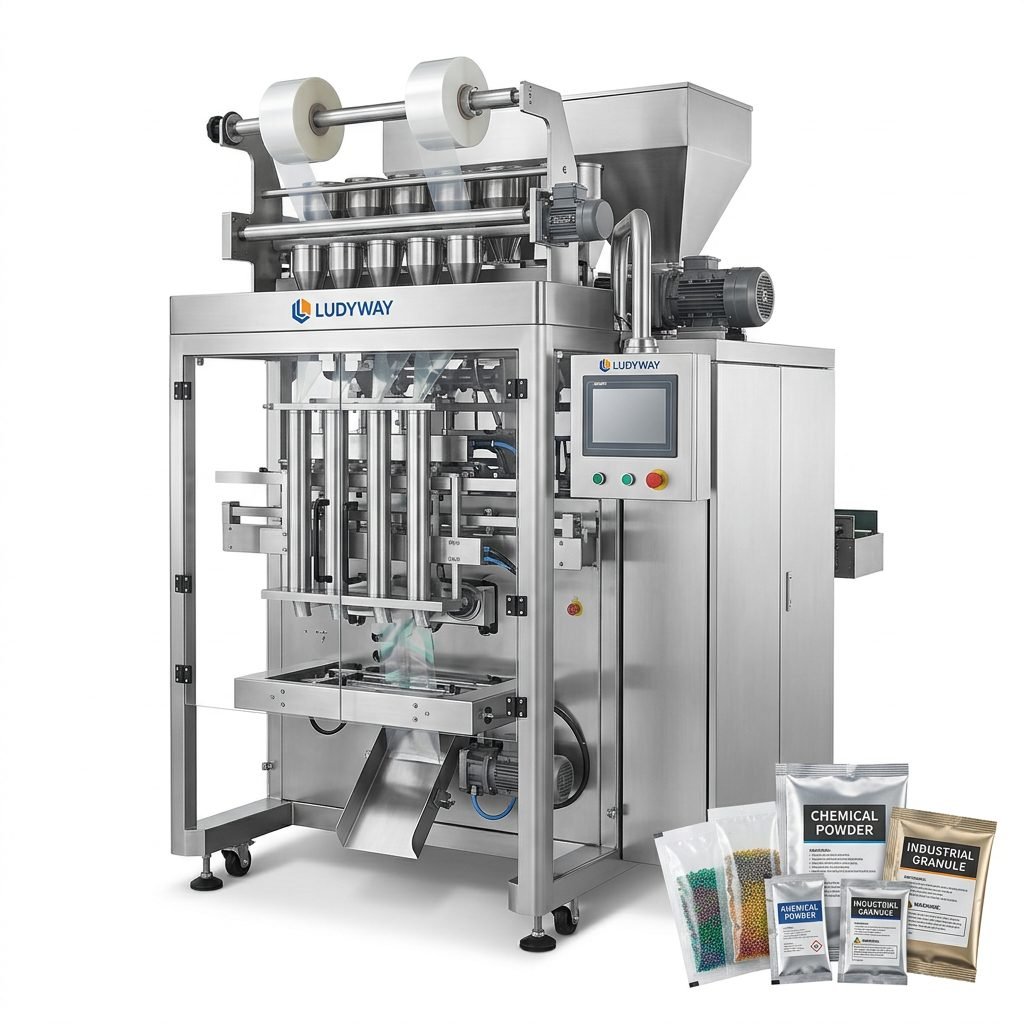 Industrial Chemical Sachet Packaging Machine for Granules and Powders