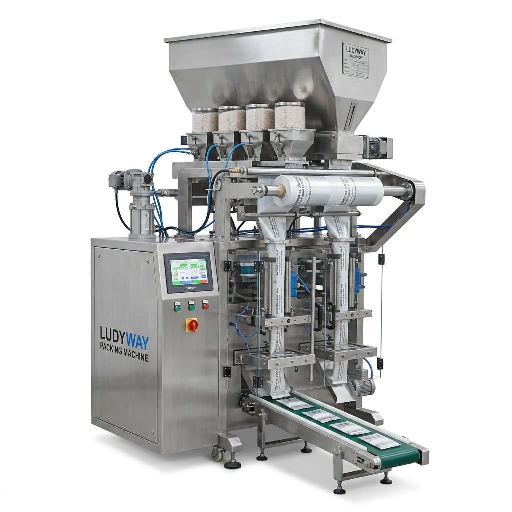 Industrial Rock Salt Packaging Equipment for Granules Powder Multi Lane Stick Pack Sachet _2c9161d0