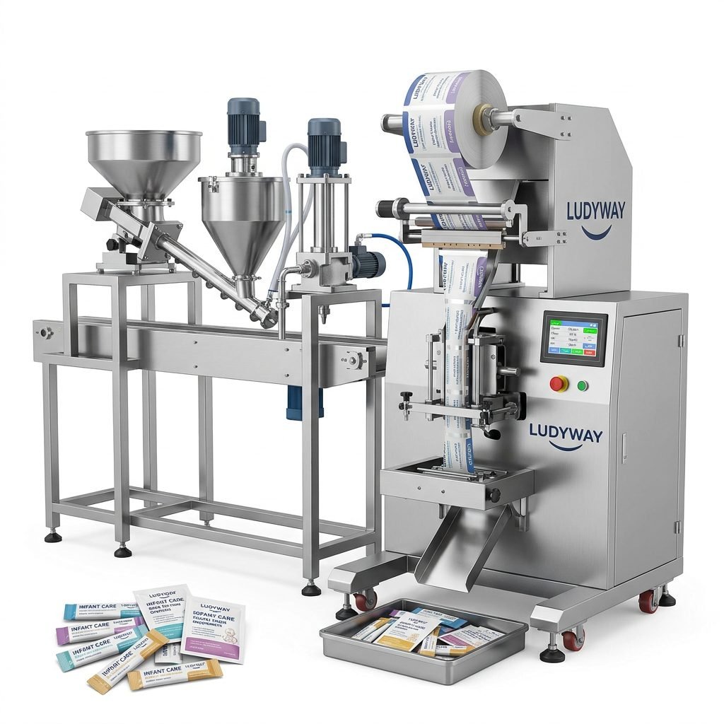 Infant Care Packaging System for Granules Powders and Liquids