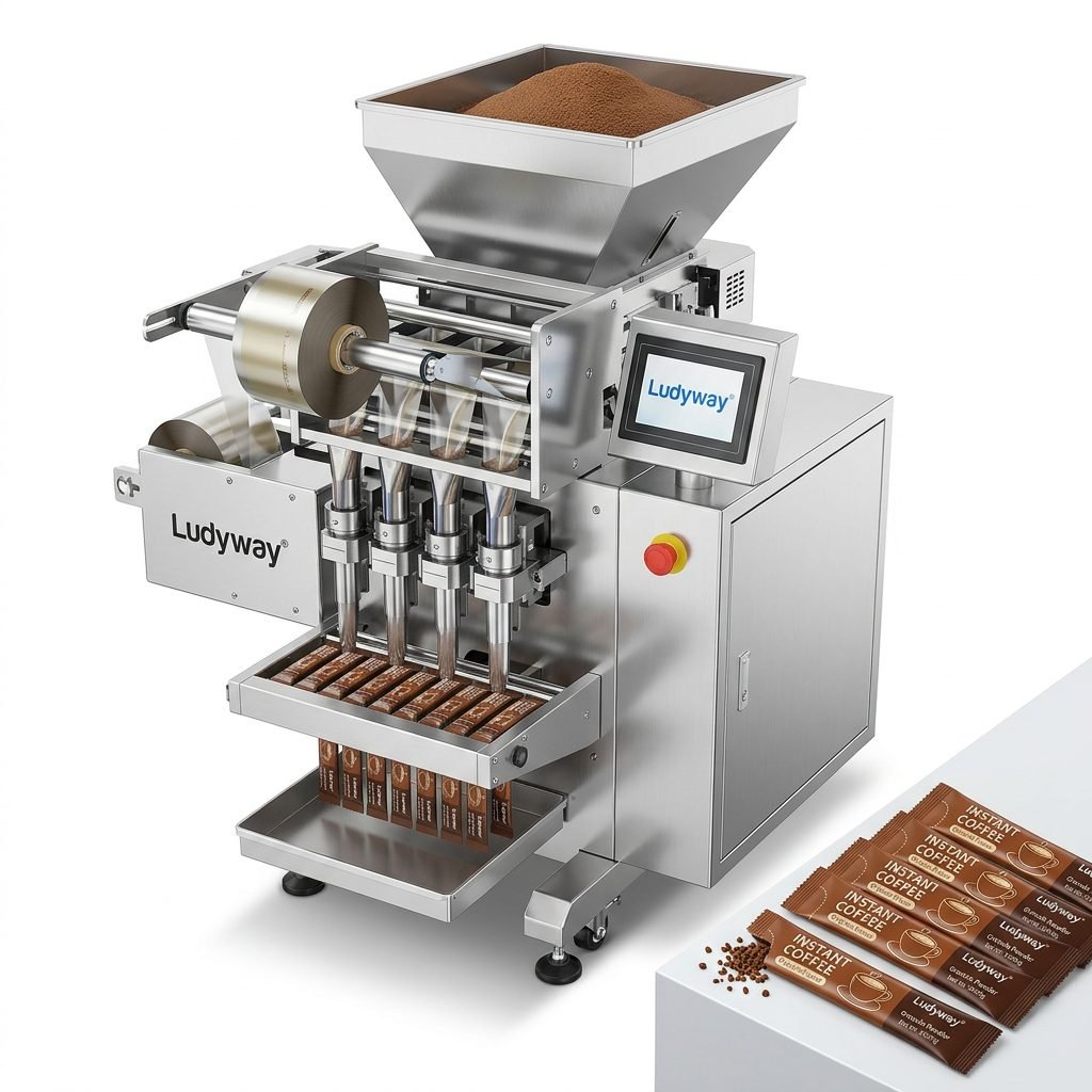 Instant Coffee Stick Pack Machine for Granule Powder Multi-Lane Packaging System