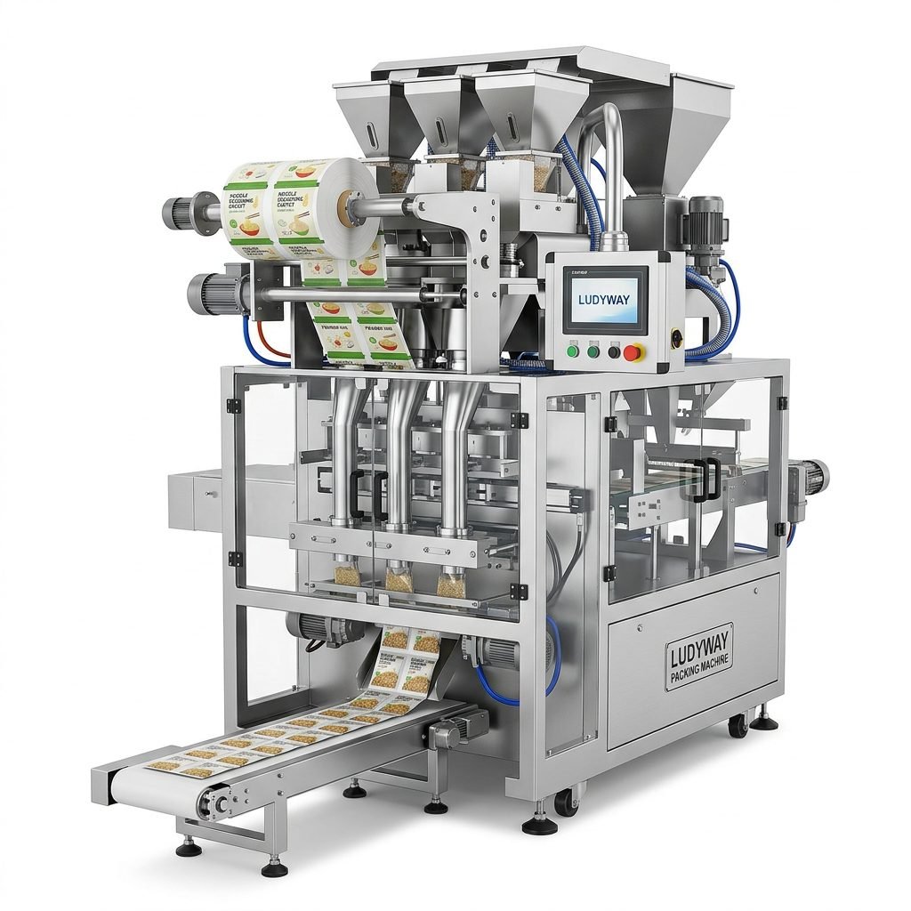 Instant Noodle Seasoning Packaging Machine for Sachets Multi Lane Granule Powder Filling_m_46bdfb7e