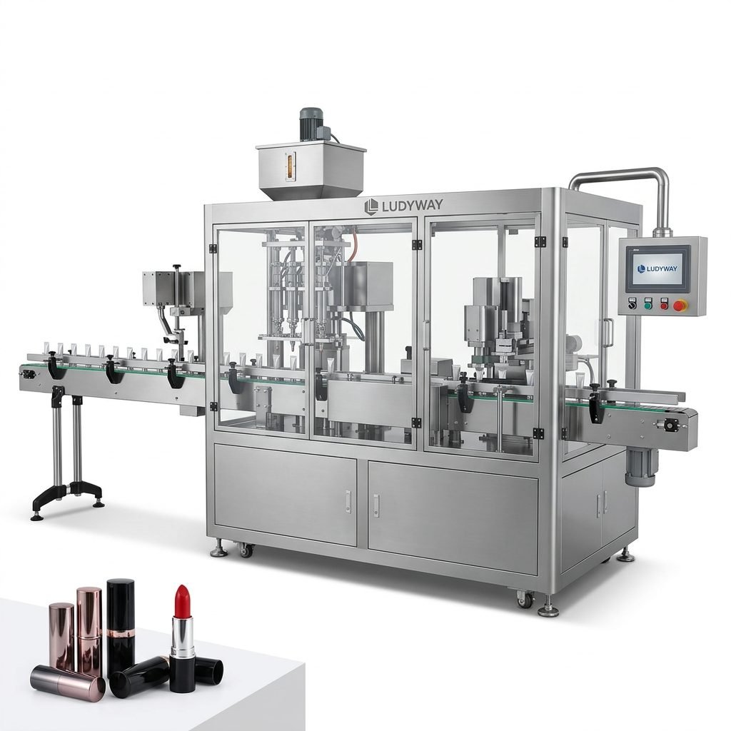 Lipstick Filling and Packaging Machine for Cosmetic Tubes
