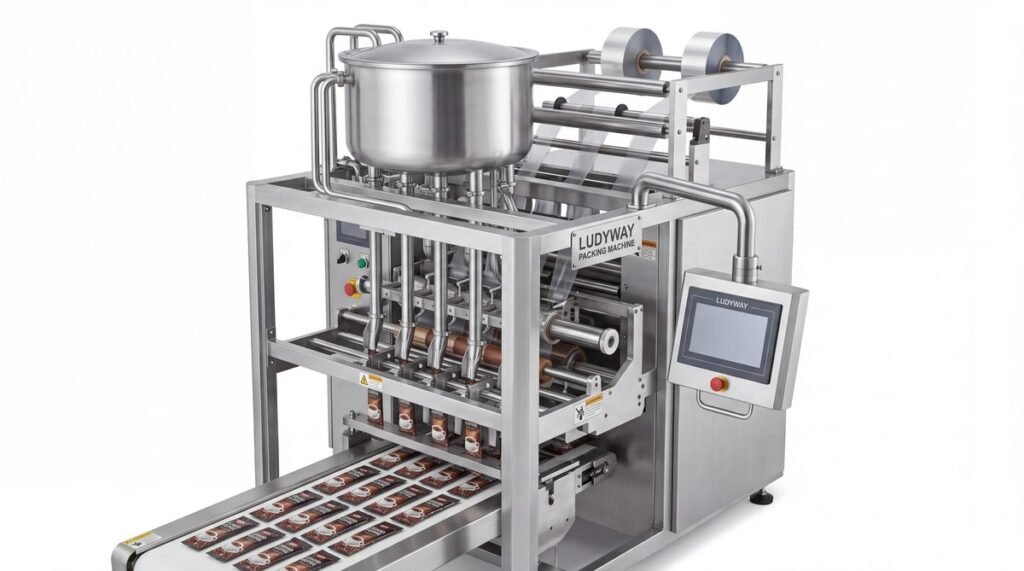 Liquid Coffee Packaging Machine for Sachets with Multi Lane Filling and Sealing