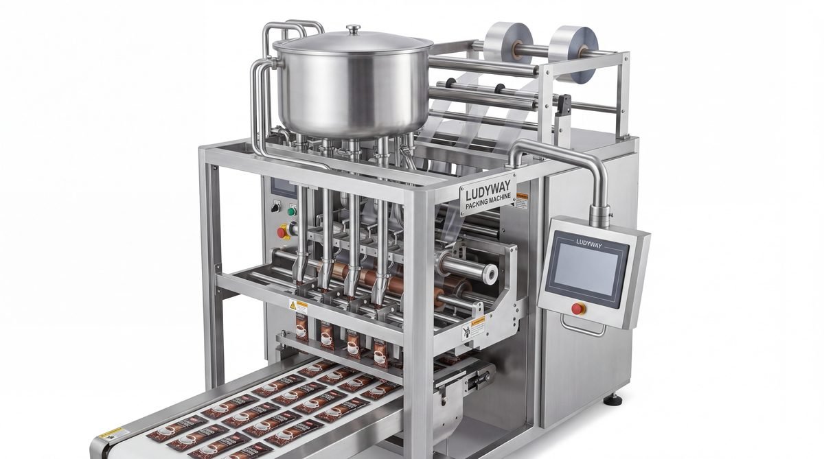 Liquid Coffee Packaging Machine for Sachets with Multi Lane Filling and Sealing