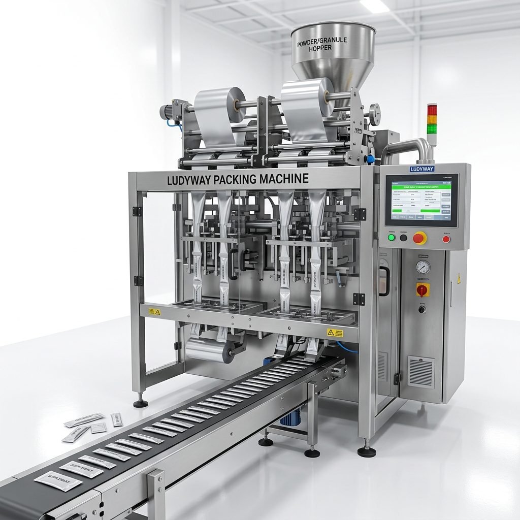 Magnesium Supplement Powder Granule Packaging System for Stick Pack Sachet Production