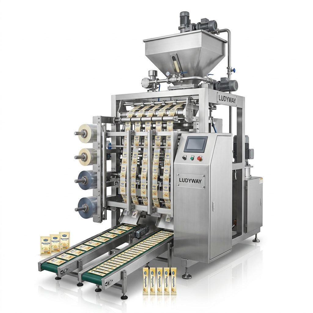 Mayonnaise Sachet Stick Pack Filling Machine for Liquid Packaging