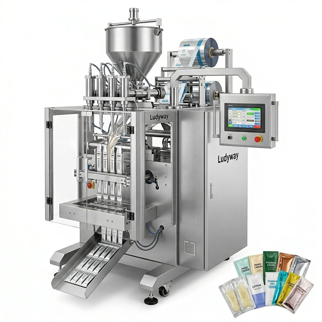 Multi Lane Cream Sachet Packaging Machine for Food Pharma Filling