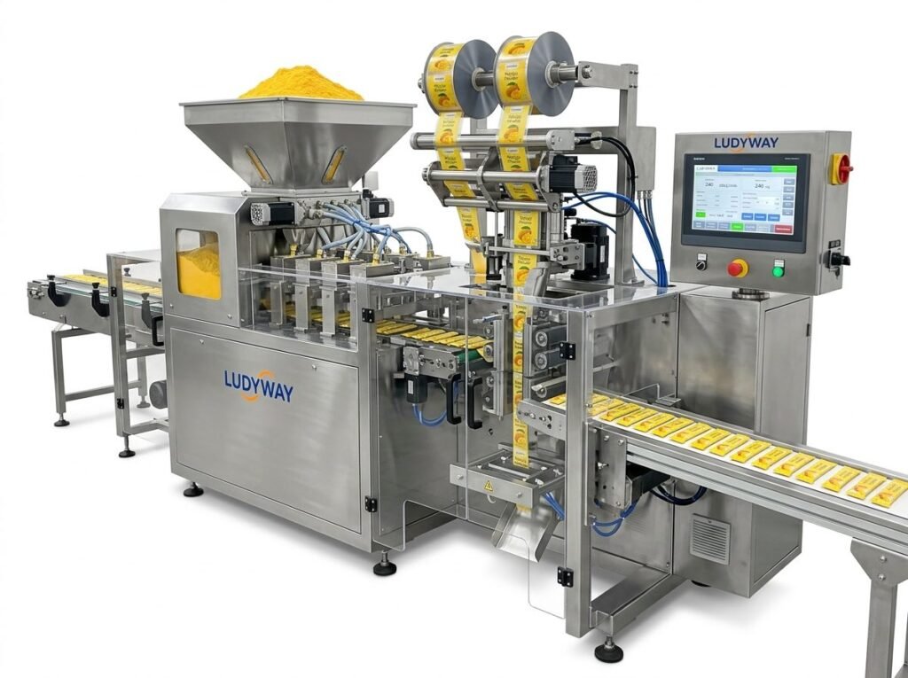 Multi Lane Powder Packaging Machine for Mango with High Speed Automation