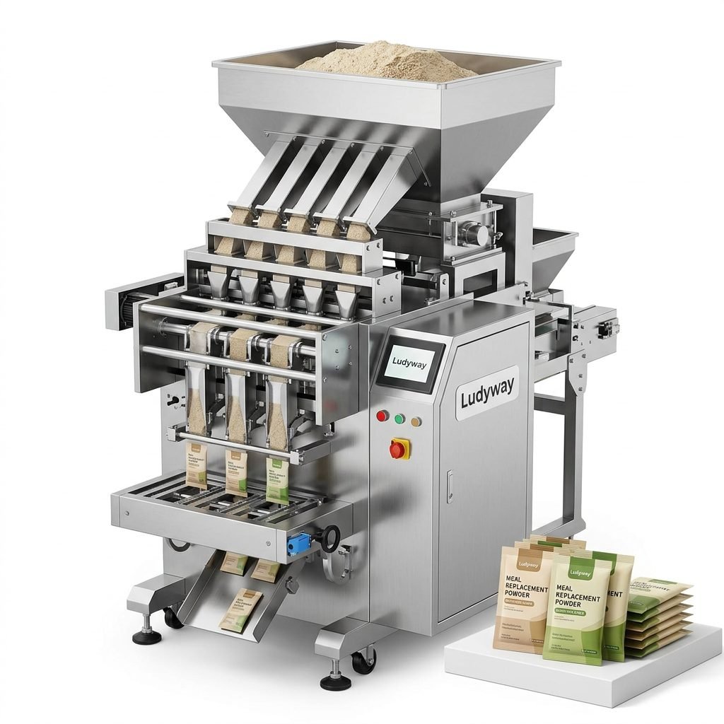 Multi Lane Sachet Packaging Machine for Meal Replacement Powder Filling