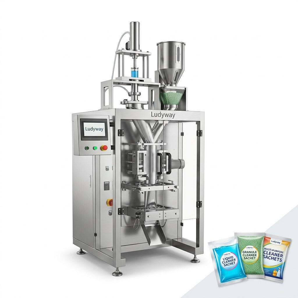 Multi Purpose Cleaner Packaging Machine for Sachets Granules Liquids