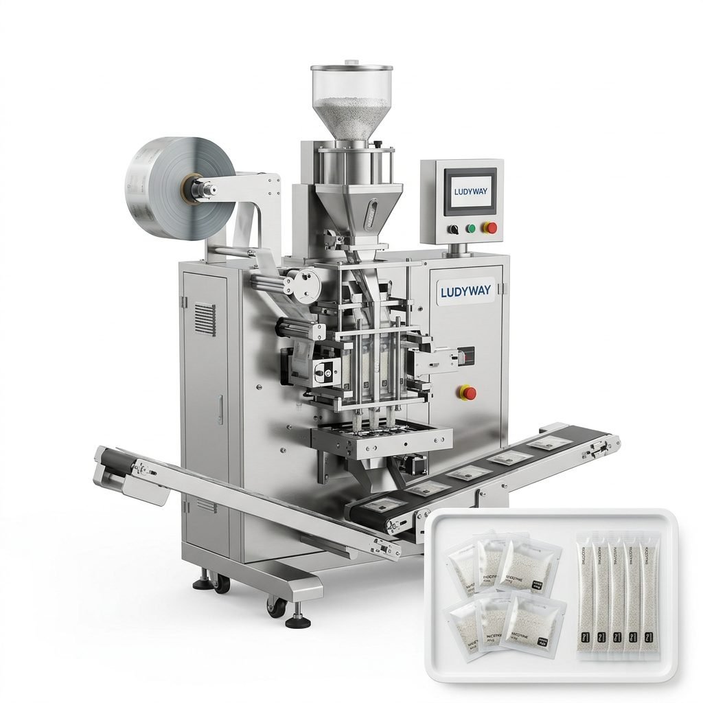 Nicotine Granule Automatic Packing Machine for Sachet and Stick Pack Production