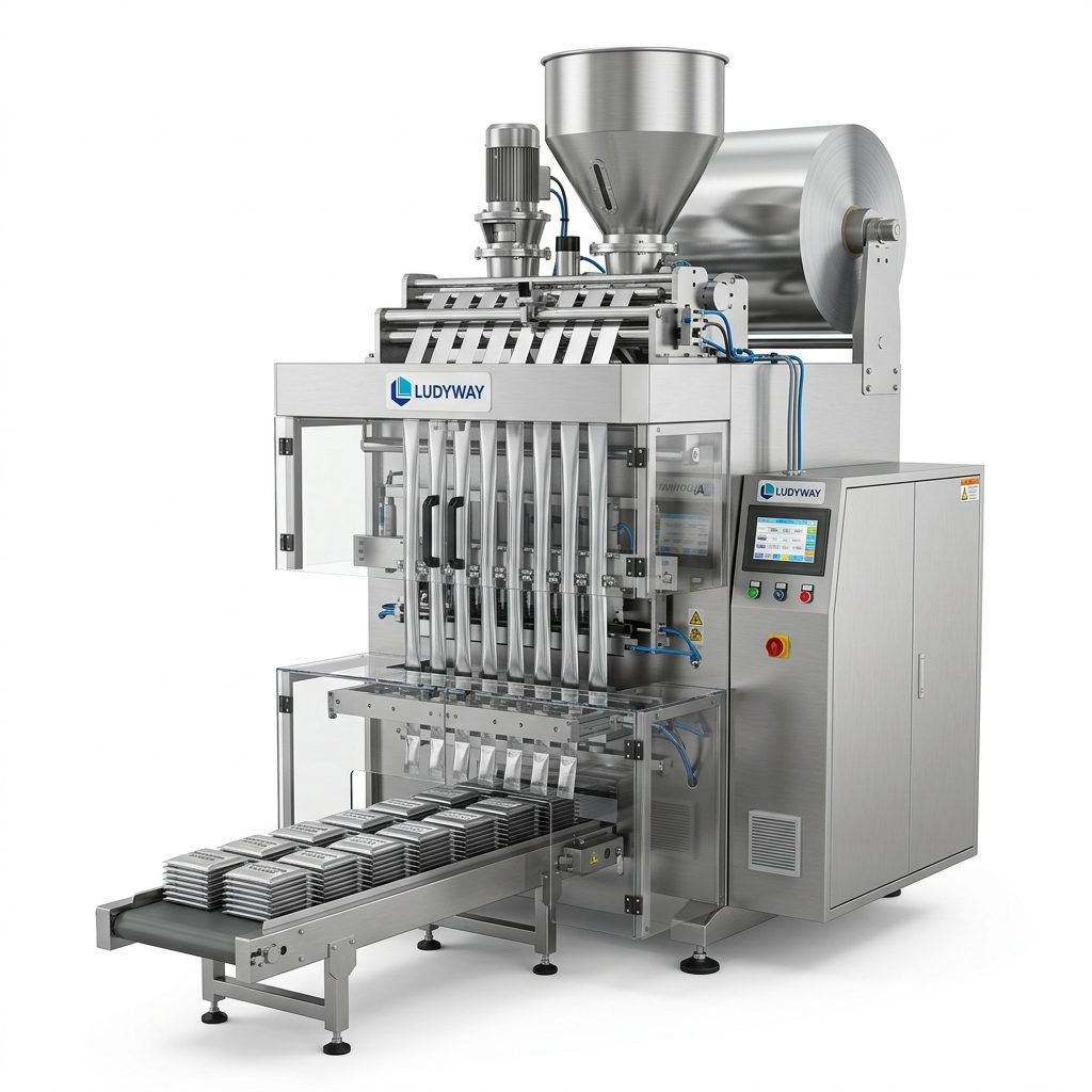 Nutritional Supplement Multi Lane Stick Pack Sachet Packaging Machine