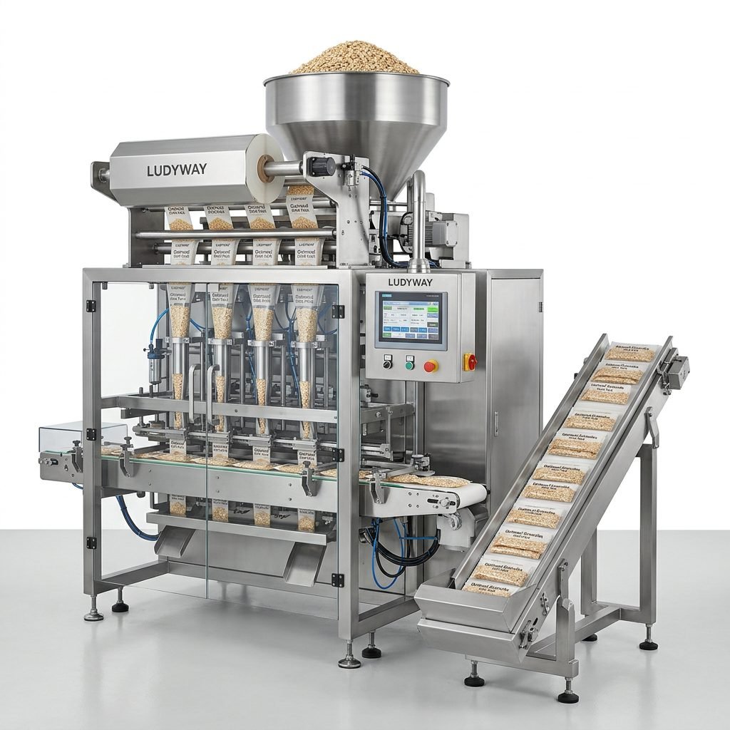 Oatmeal Multi Lane Stick Pack Machine for Granules with High Speed Filling